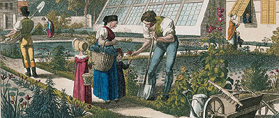 Picture: Garden of the Biedermeier period